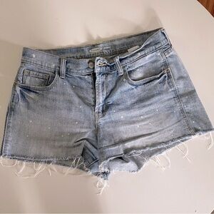 Old Navy Distressed Light Blue Jean Shorts
